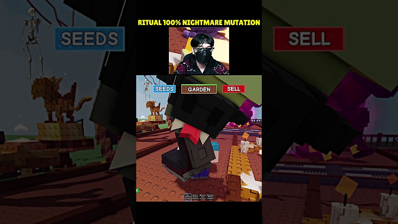Бро, нашёл Ritual 100% Nightmare Mutation в Grow a Garden 😱💀
