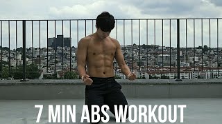 7 Minute Home ABS Workout | 6 Pack ABS For Beginners | No Equipment | 초보자를 위한 7분 식스팩 복근 운동