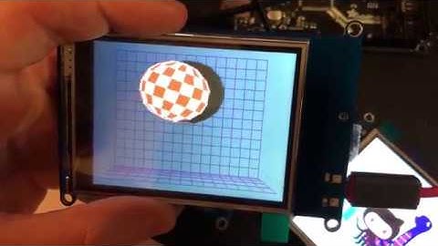 Bounding ball demo, 8 bit parallel TFT writes, DMA @adafruit #adafruit
