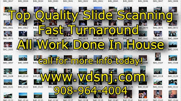 35mm Slide Scanning Transfer to Digital image or Video in New Jersey