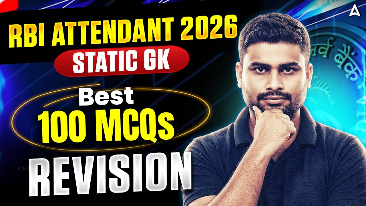 RBI Attendant 2026 || Static GK 100 Top MCQs 🔥 || Static GK Complete Revision || By Vaibhav Sir