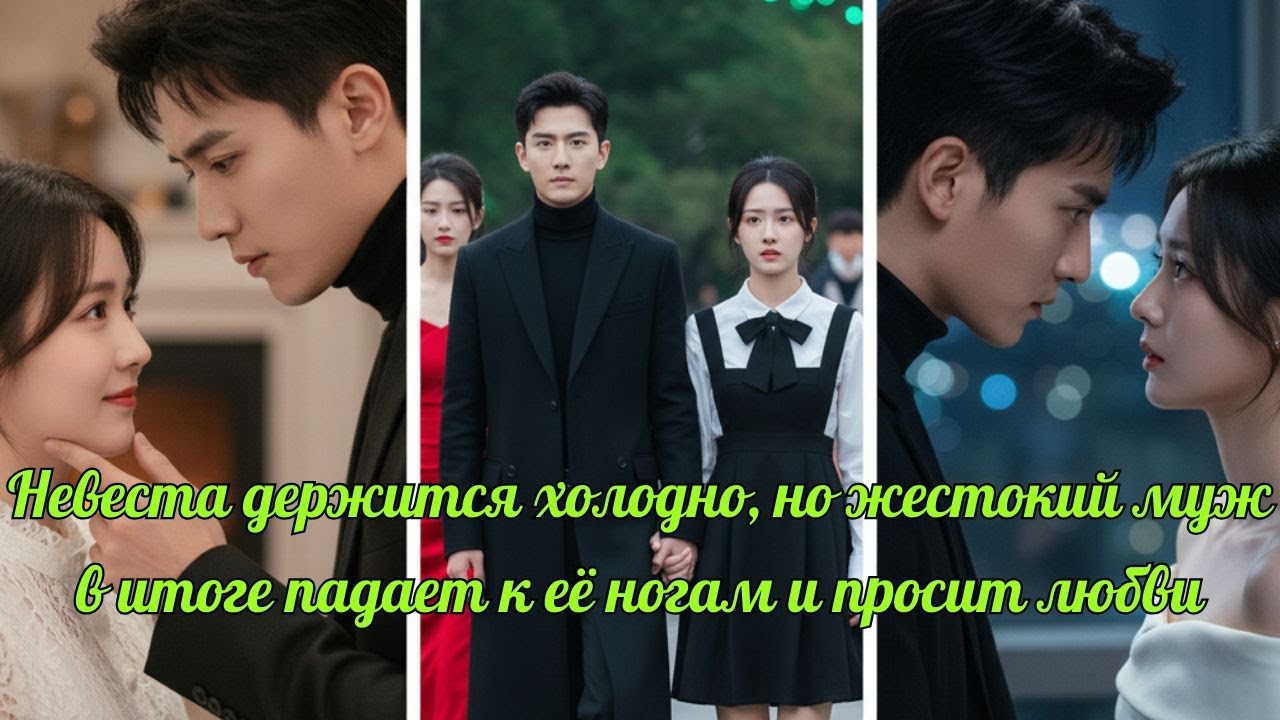 Невеста держится холодно, но жестокий муж в итоге падает к её ногам и просит любви 