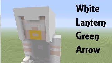 Minecraft | How to Build a White Lantern Green Arrow Statue