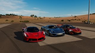 FH3- 2014 PORSCHE 918 SPYDER Vs 2013 FERRARI LAFERRARI Vs 2013 MCLAREN P1