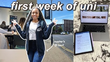 FIRST WEEK OF UNIVERSITY VLOG 2023 | Lectures & Campus Life | Master