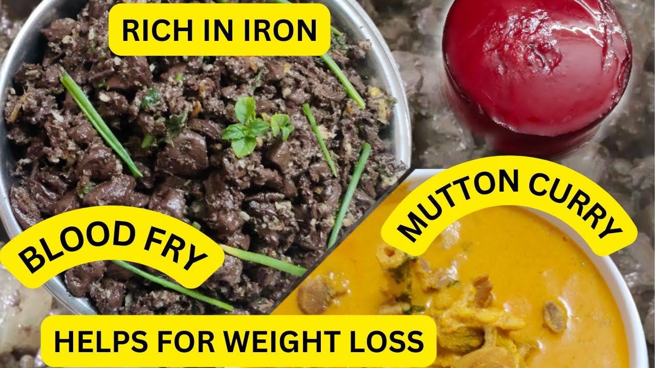 இரும்பு சத்துக்கு ஆட்டு ரத்த பொரியல் சாப்பிடுங்க/Mutton blood Recipes for weight loss/Mutton Curry