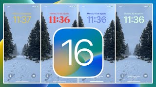 Como cambiar el color y fuente del reloj en iPhone | iOS 16