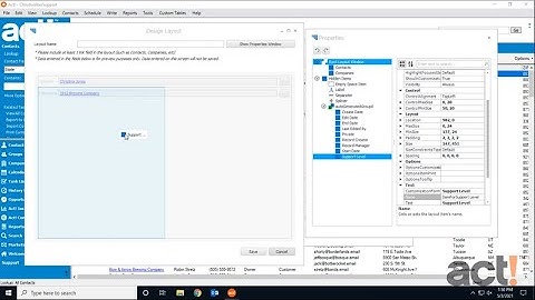 Act! Premium Training Videos - Working With Layouts in Custom Tables
