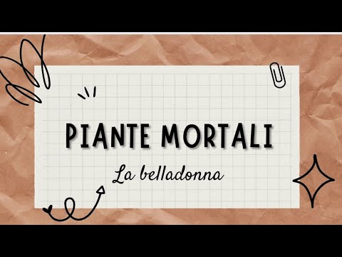 Video: Piante di belladonna: mandragora e belladonna