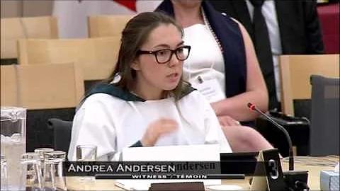 Andrea Andersen addresses Senate Committee on Abor...