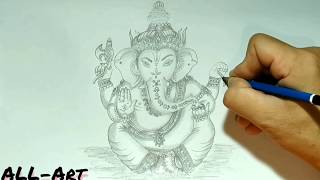 Cara mudah menggambar dewa Ganesha