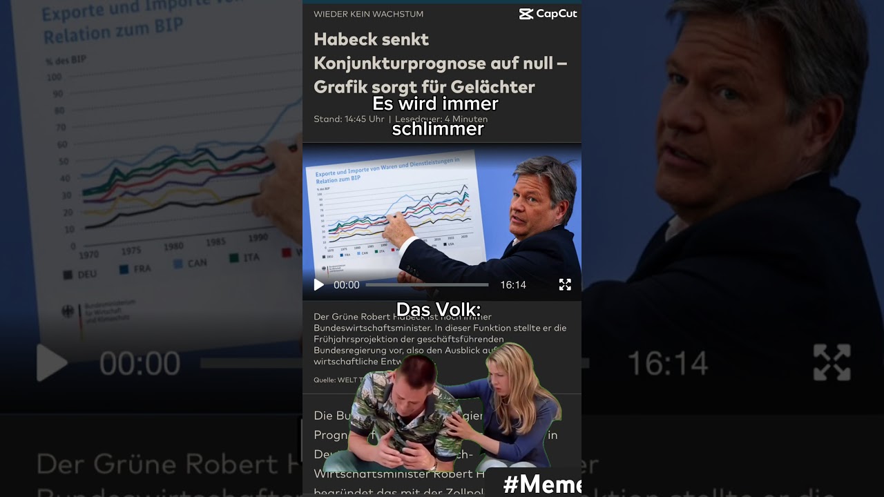 Deutsche Wirtschaft wächst nicht #memes #geldpolitik #humor #deutschland #politik