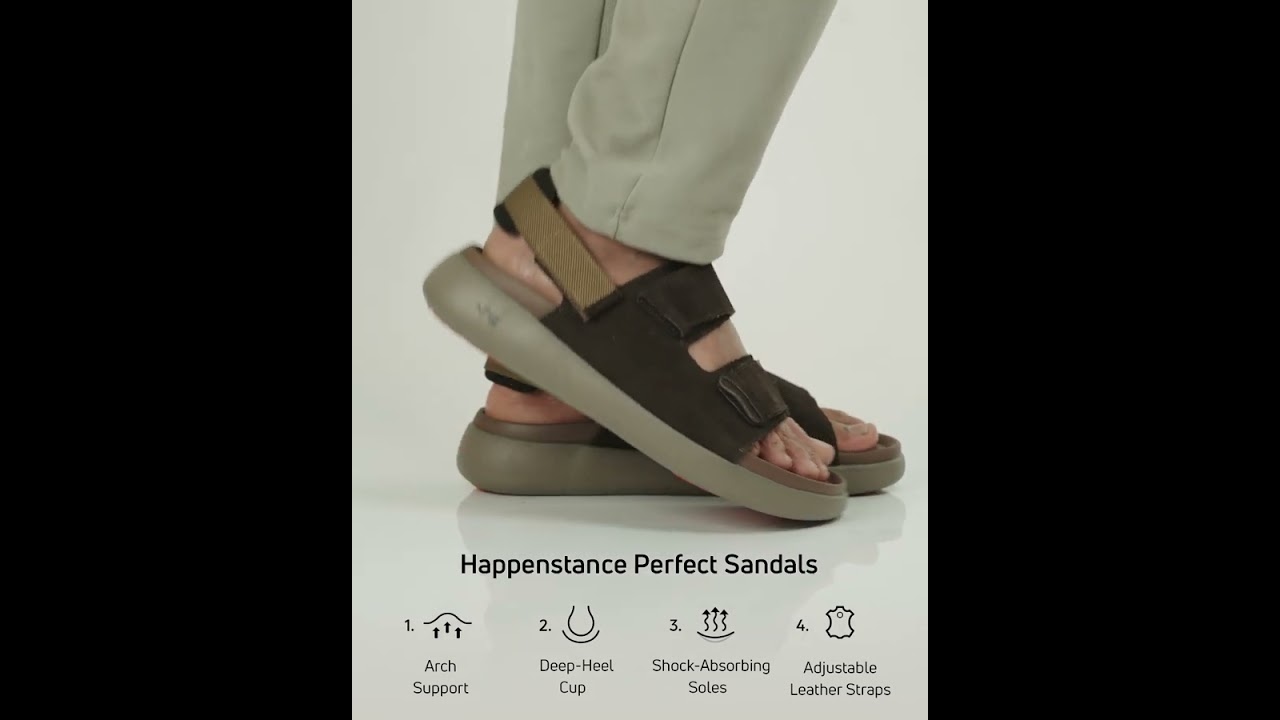 HAPPENSTANCE MEN PERFECT SANDALS BREEZE-NIGHT RIDER
