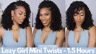 LAZY GIRL Crochet, Look so natural, less than 2 hrs! Mini Passion Twists ft. TOYOTRESS Yanky Twists