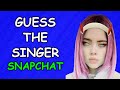 Guess The Singer Using a Snapchat Filter |  Guess The Singer Challenge | Singers & Snapchat Filters