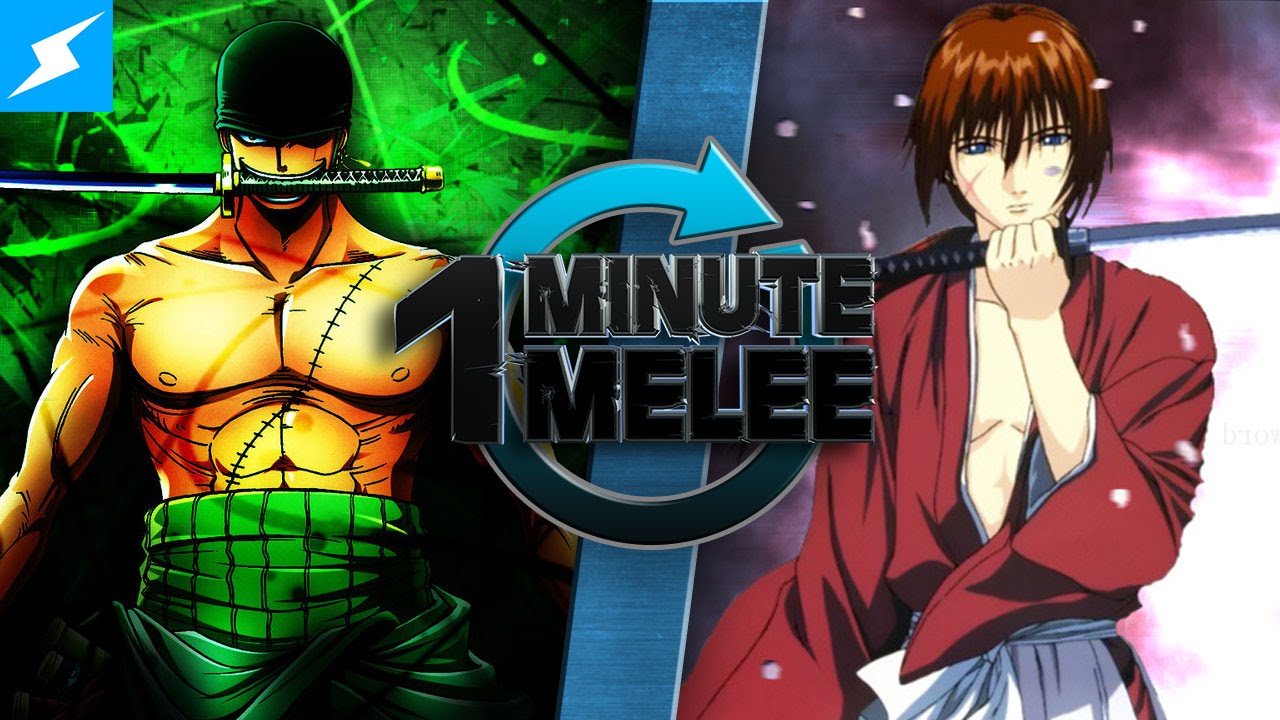 One Minute Melee Roronoa Zoro Vs Rurouni Kenshin One Piece Vs