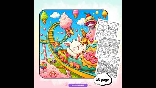 Cozy ASMR Coloring: Cute Vending Machine & Adorable Animals l| MindPalette screenshot 5