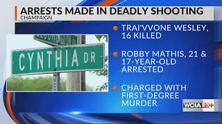 Teen, 21-year-old arrested in connection to deadly Champaign shooting