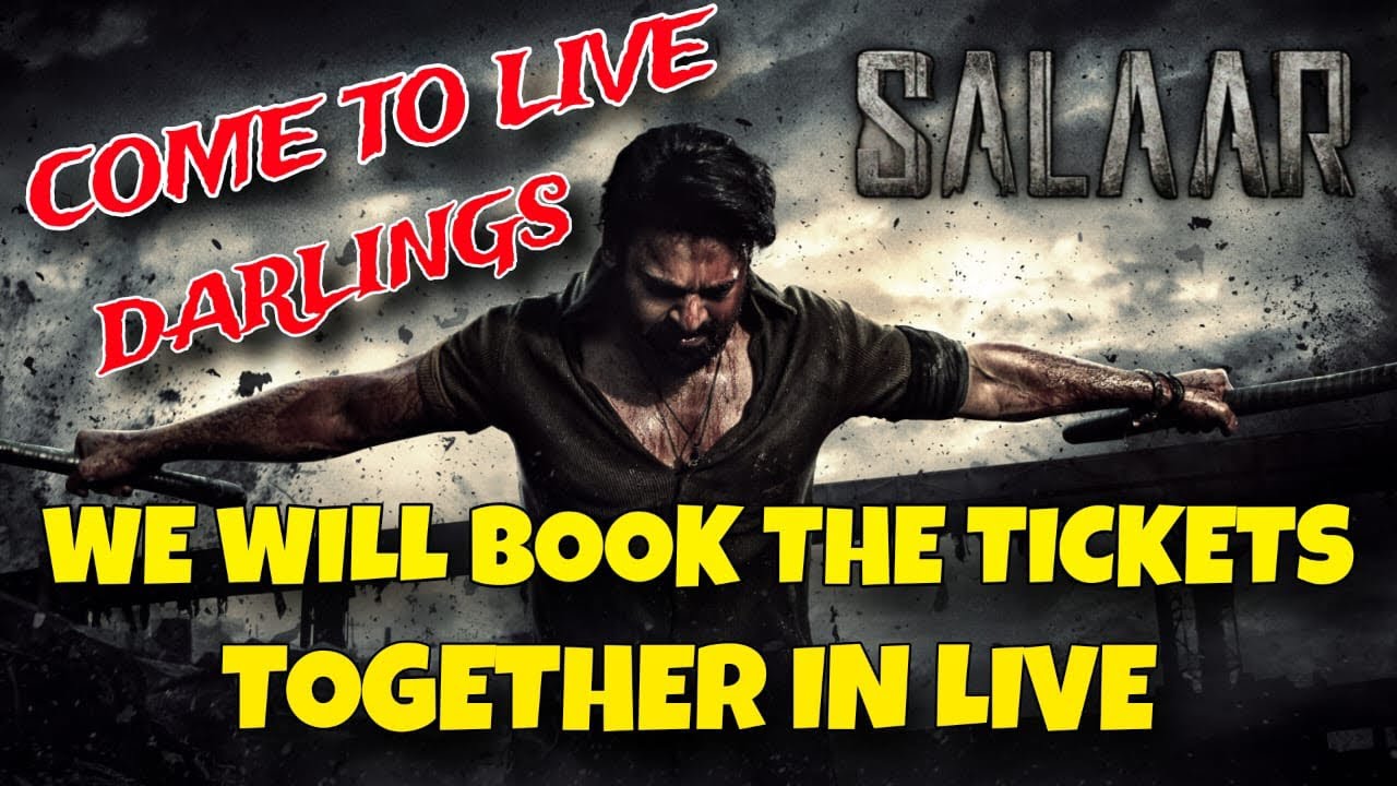 Salaar Movie Tickets Booking With My Subscribers | Come To Live | Salaar Movie Ticket Booking
