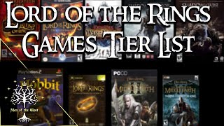 Best to Worst Lord of the Rings Video Game Tier List