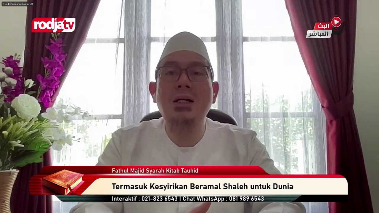 ⁣[Live]: Ustadz Ahmad Zainudin, Lc | Kitab Fathul Majid Syarah Kitab Tauhid