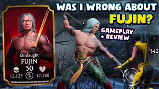 MK Mobile. Onslaught Fujin Gameplay + Review. Is He Actually Good?