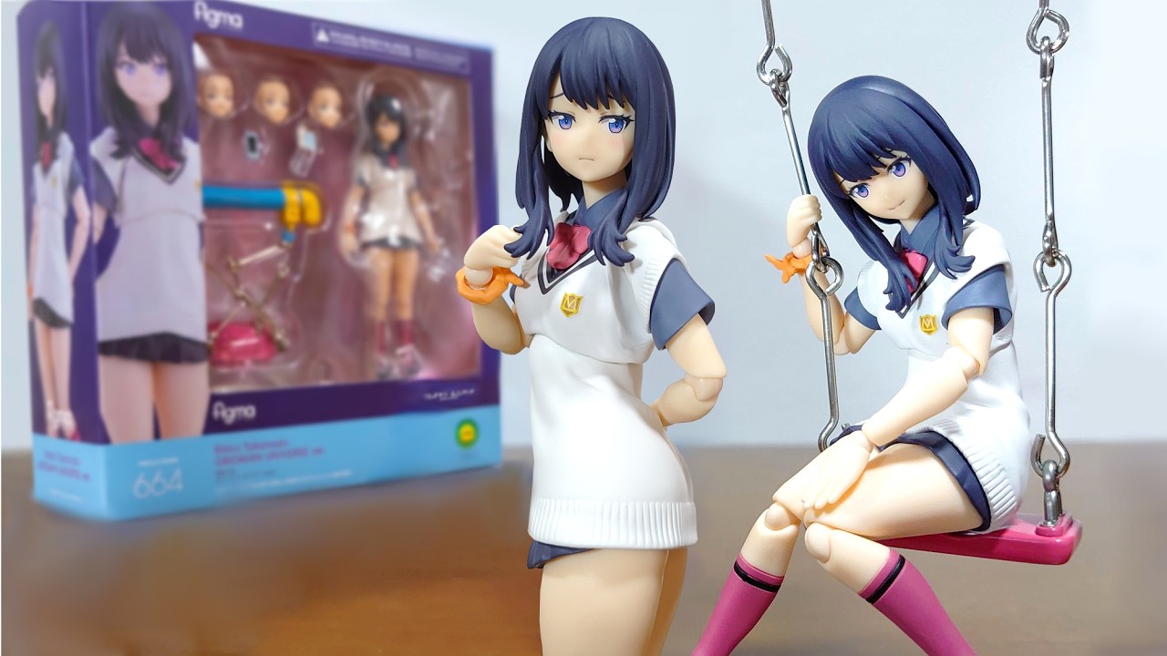 【うおふっと…!?六花ちゃんが可動フィギュアに!まさかのブランコも付属!】figma 宝多六花 グリッドマンユニバースver. レビュー