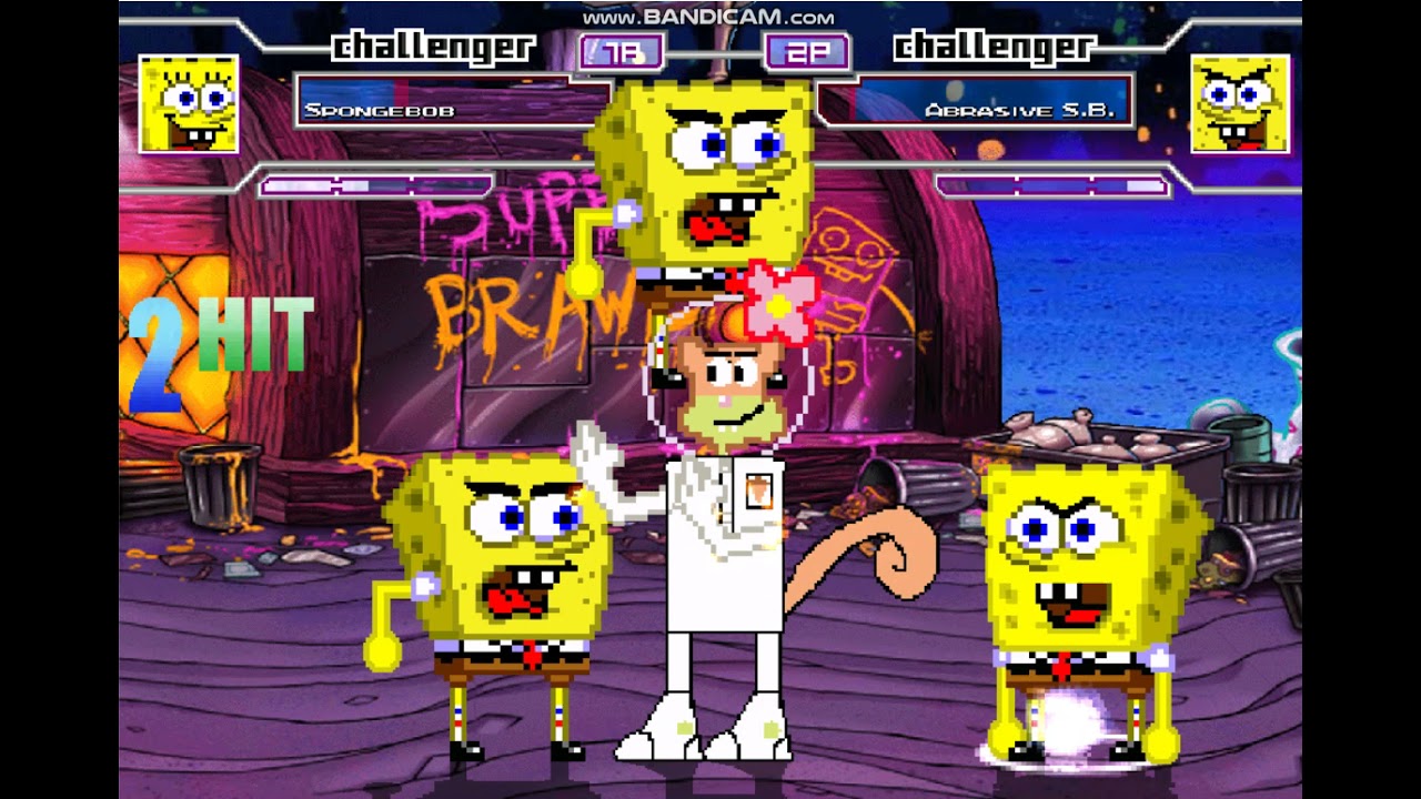 Mugen Battle #525 SpongeBob VS Abrasive SpongeBob (P9)