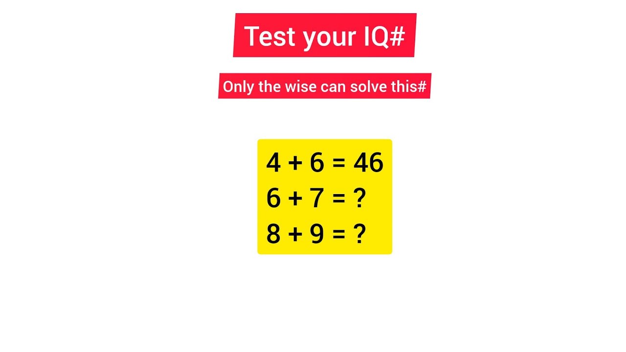 Test your IQ#