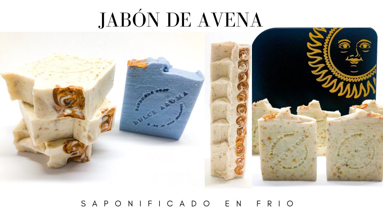 JABON DE AVENA SAPONIFICADO EN FRIO FÓRMULA INCLUIDA