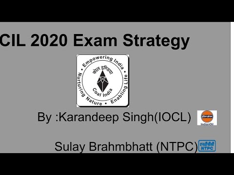 CIL  2020 exam strategy