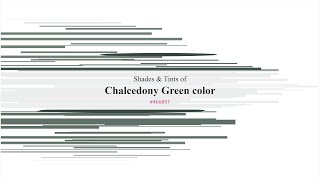 Shades & Tints of Chalcedony Green color #4b6057 A Cool Green color #42554d #3a4a43 #5f7169 #73837c