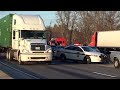 Car hits concrete median on I-83 North