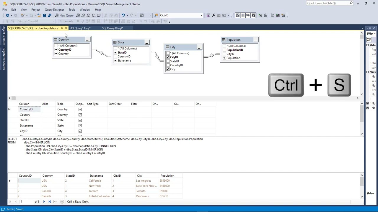SQL Server Management Studio - Save Your Table Layout