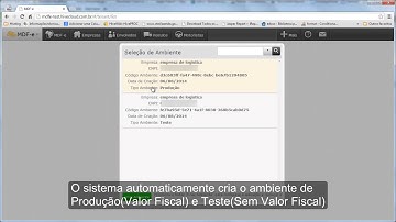 Como Configurar o ambiente do MDFe?