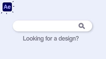 Zoekbalk Bewegingsbeelden Animatie in After Effects Tutorials