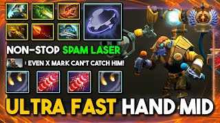 ULTRA FAST HAND MID Tinker Max Slotted Item Build Non-stop Spam His Laser Vs. Captain Kunkka DotA 2