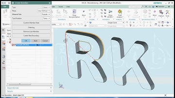 NX Manufacturing a TEXT by planner profile | CAM Tutorial