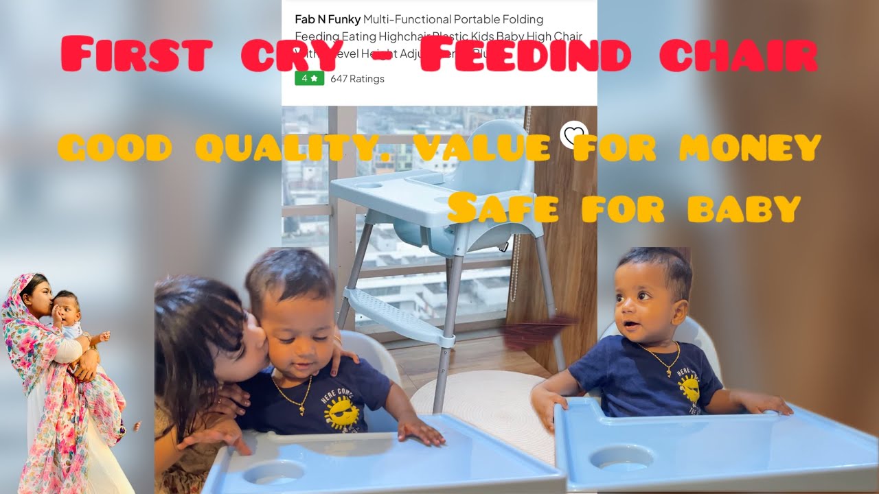 First cry |Baby Feeding chair|Unboxing|Assembling| Affordable|Plastic| High chair |Good quality|