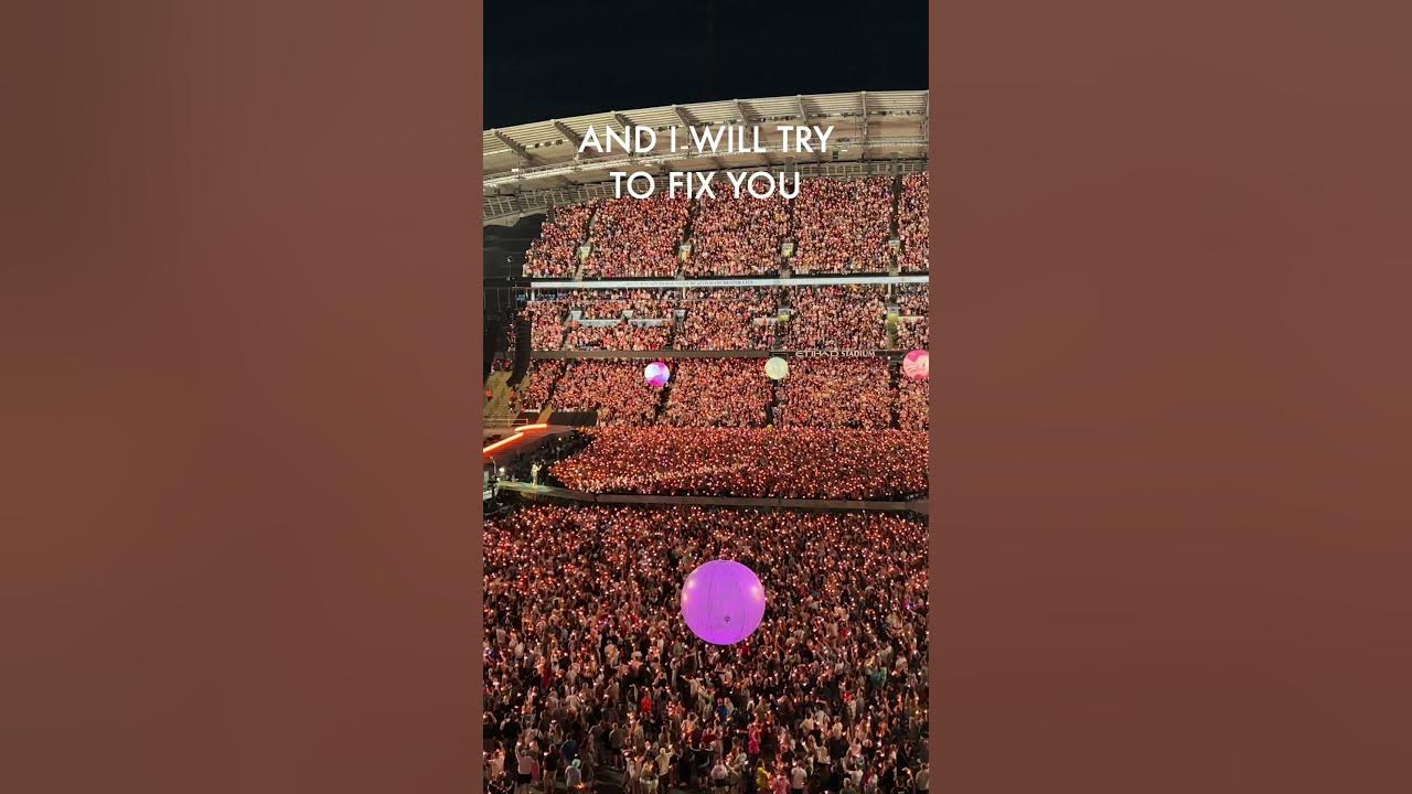 #fixyou #coldplay #musicofthespheresworldtour #manchester #mega