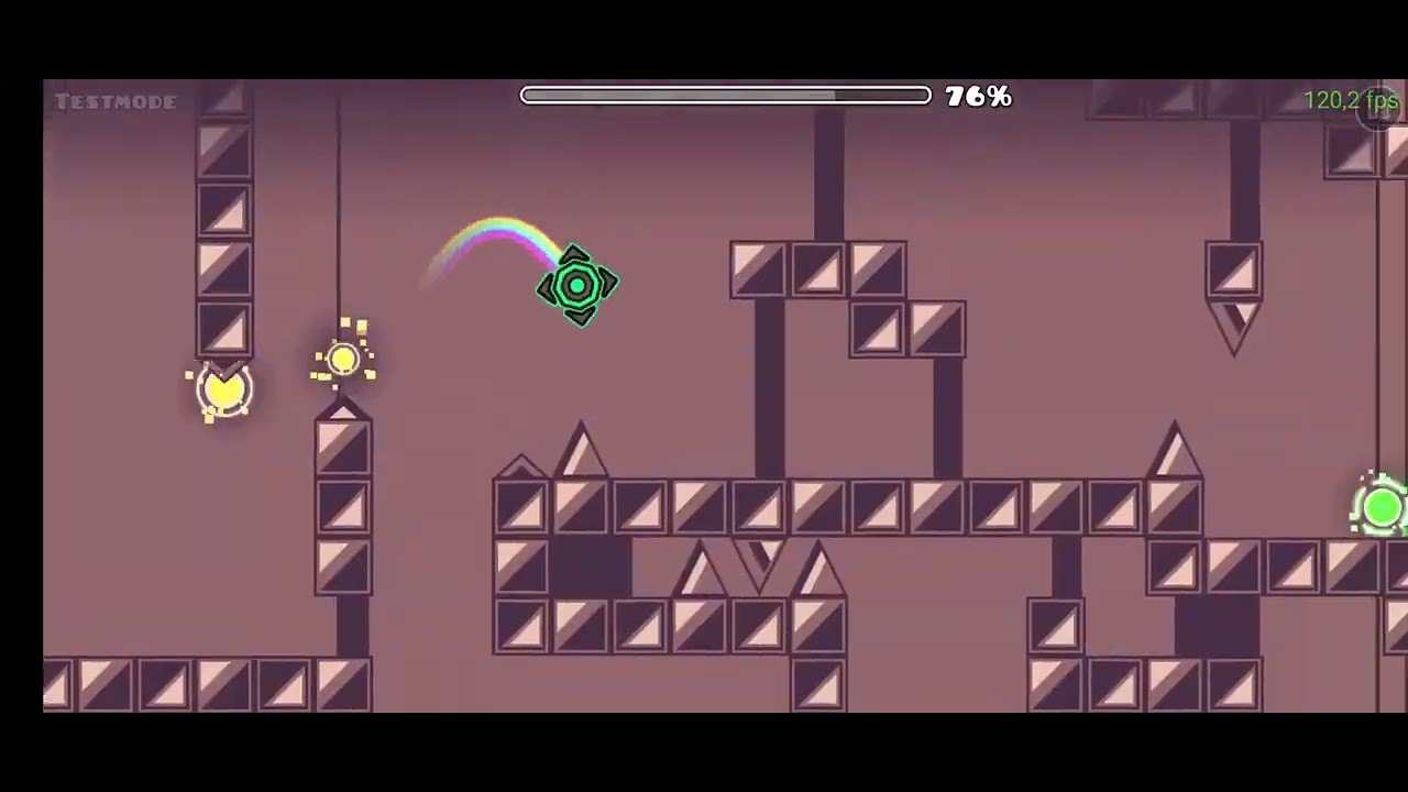 [120Hz Mobile] Geometry Dash // Rust 56 - 100% // Progress #1 - YouTube