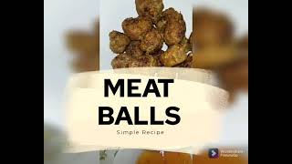 Meat Balls Recipe Bola-Bola