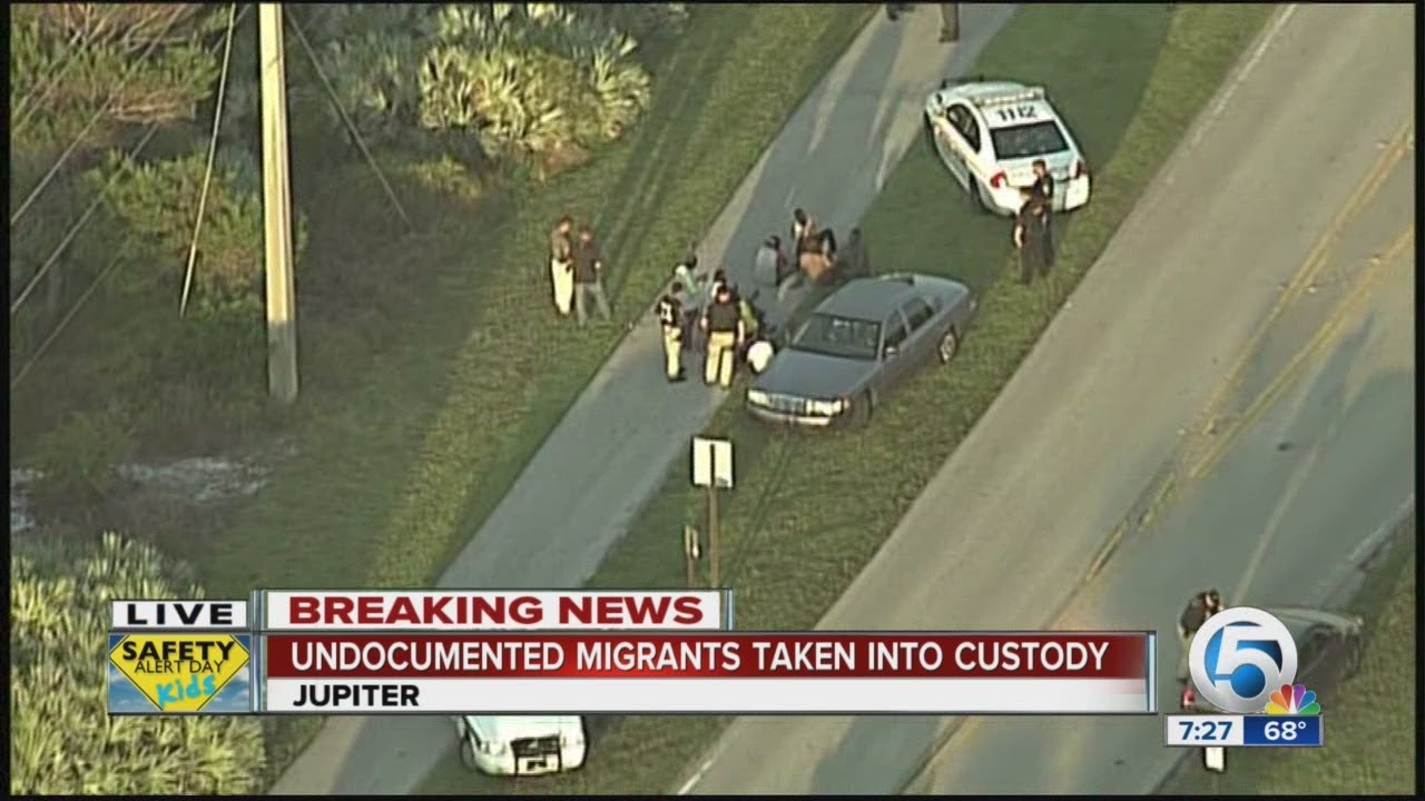 Undocumented migrants come ashore in Jupiter
