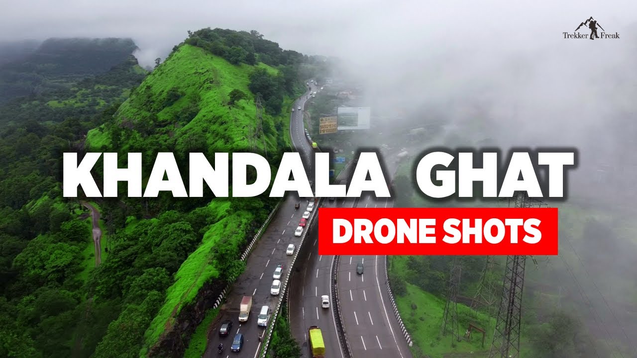 KHANDALA GHAT in Monsoon     Kune Waterfall  Drone Shots  Lonavala Hill Station