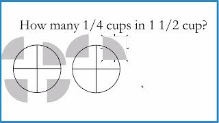 How many 1/4 cups are in 1 1/2 cups?