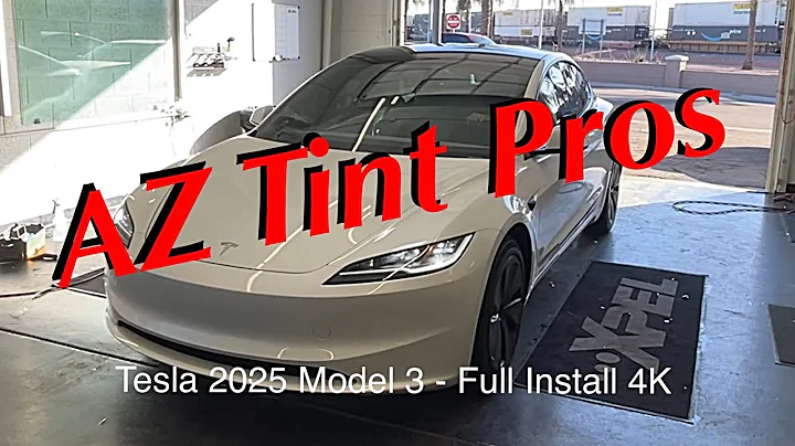 TESLA 2025 MODEL 3 gets XPEL XR+ WINDOW TINT Full Install! @ AZTintPros.org