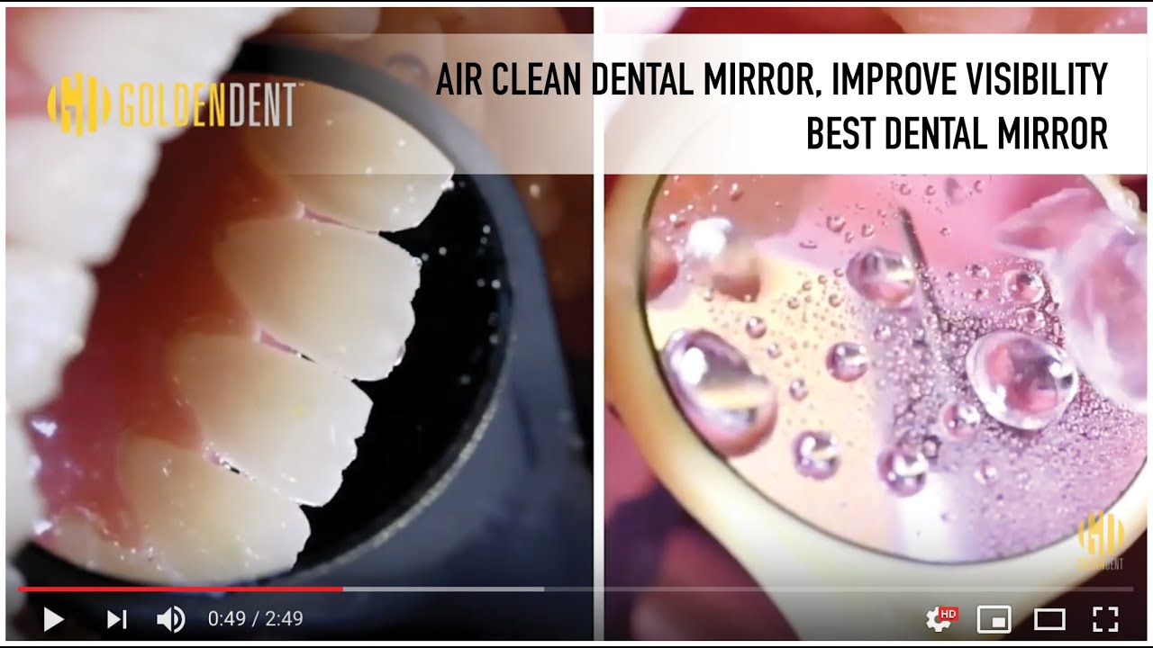 Self Clean, Air Dental Mirror (M3) from GoldenDent, Air Mirror, Blows