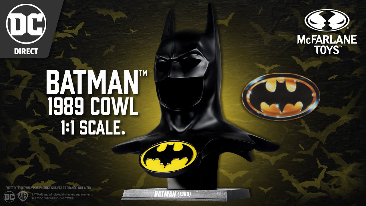 NEW DC Direct™ Batman™ (1989) Cowl 1:1 Scale Replica | Action