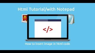 How to insert image in html | Html code in Notepad | Inherit