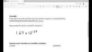 Scientific Notation